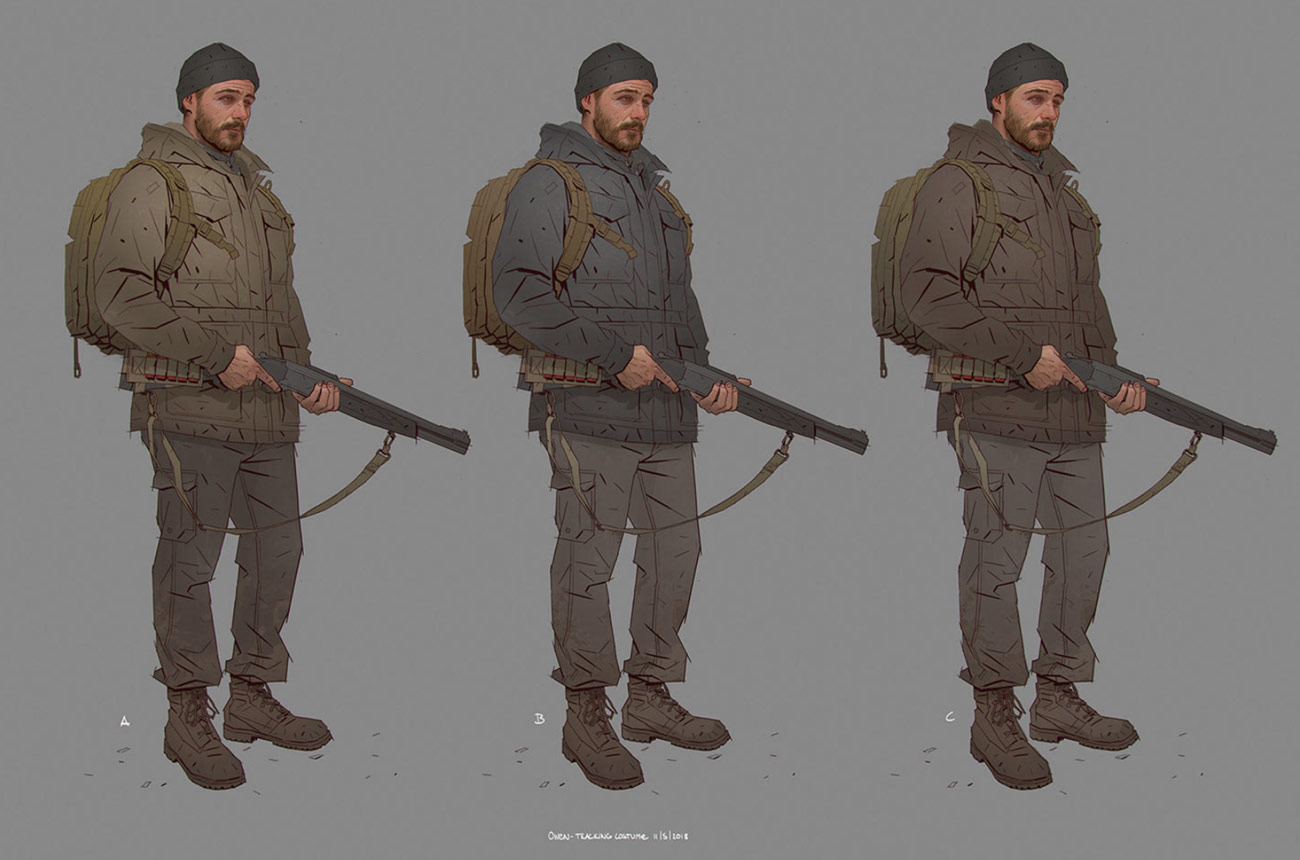Owen Tracking Costume Art from The Last of Us Part II