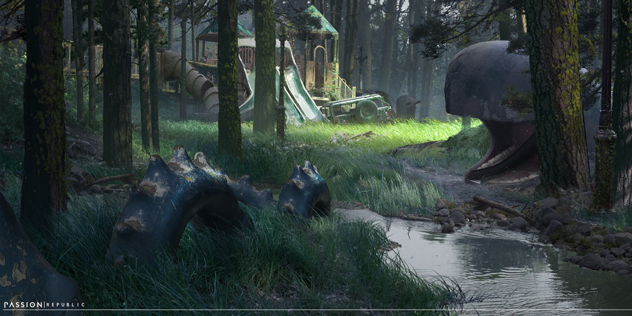 Playground Concept Art from The Last of Us Part II