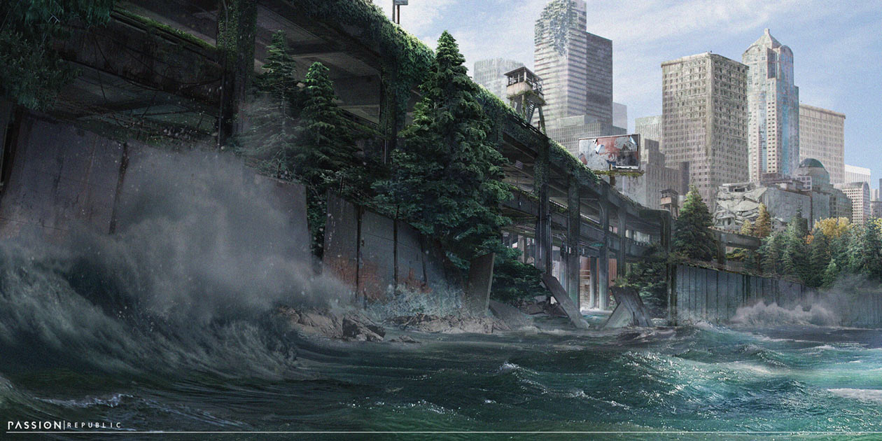Seattle City Wall Art from The Last of Us Part II