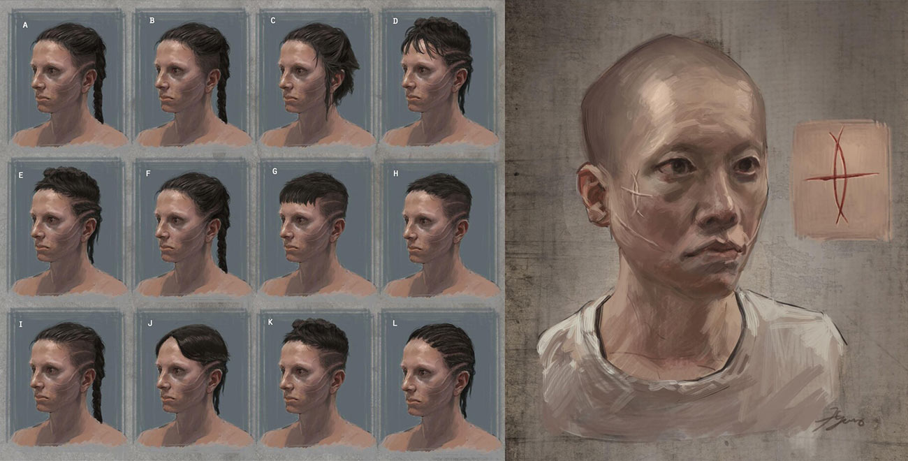Seraphite Hairstyles Art from The Last of Us Part II