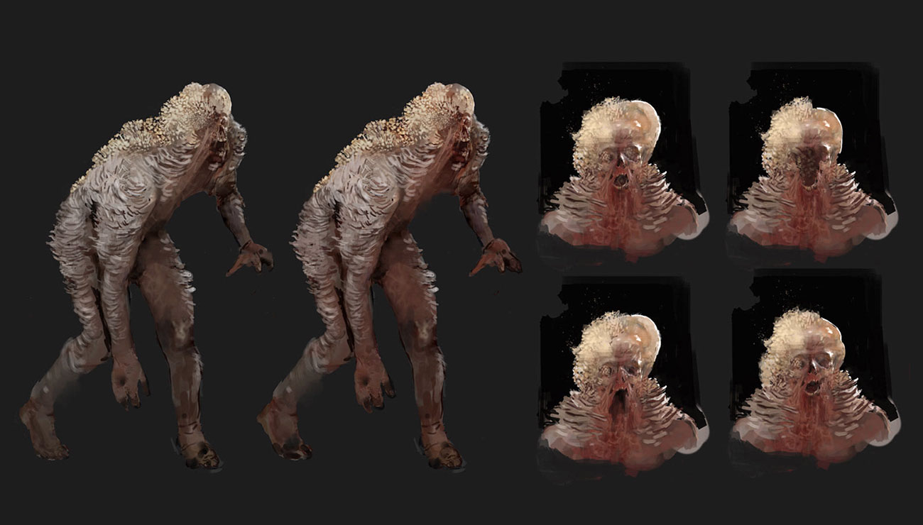 Shambler Progression Art from The Last of Us Part II