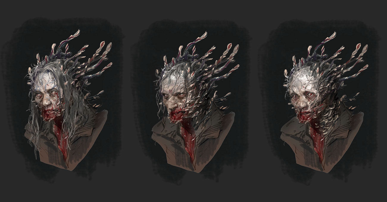 Stalker Faces Concept Art from The Last of Us Part II