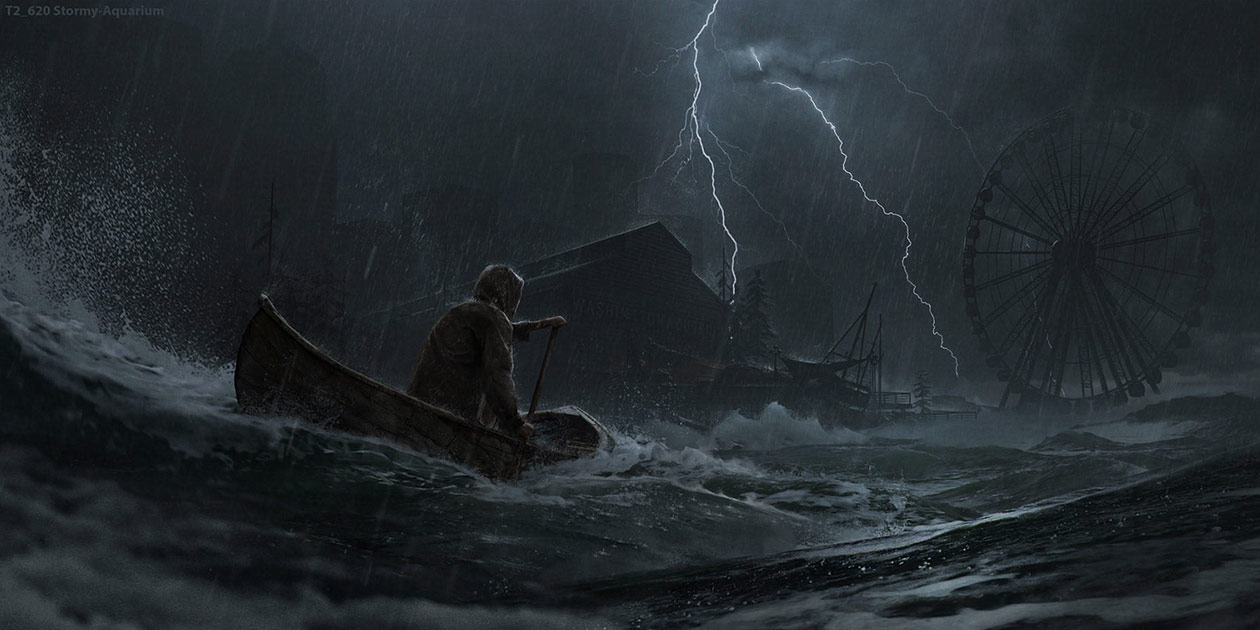 Stormy Aquarium Art from The Last of Us Part II