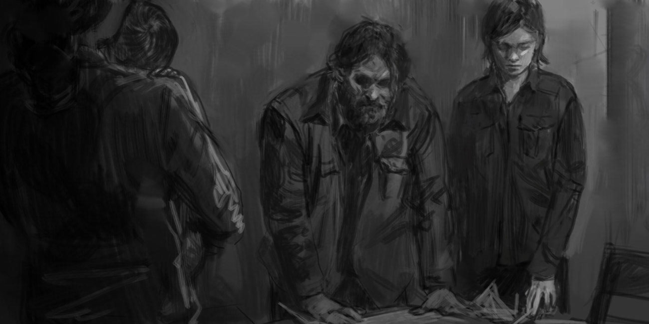 Tommy and Ellie Art from The Last of Us Part II