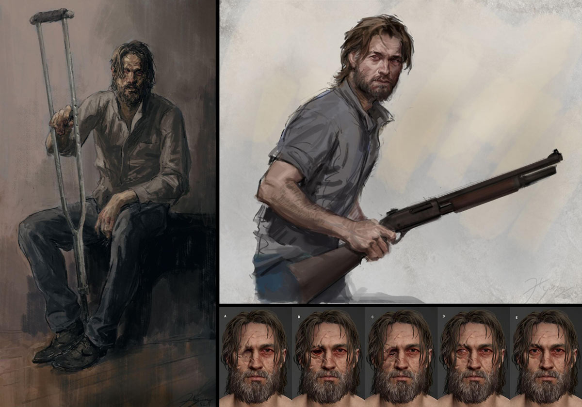 Tommy Wounded Art from The Last of Us Part II
