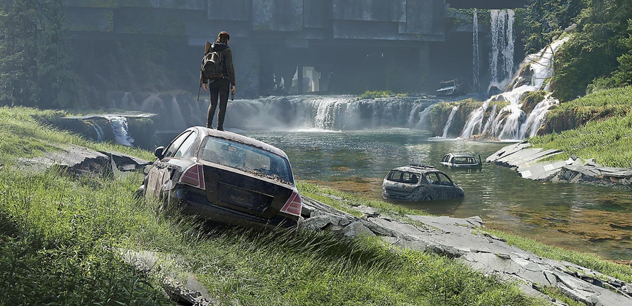 Waterfall Concept Art from The Last of Us Part II