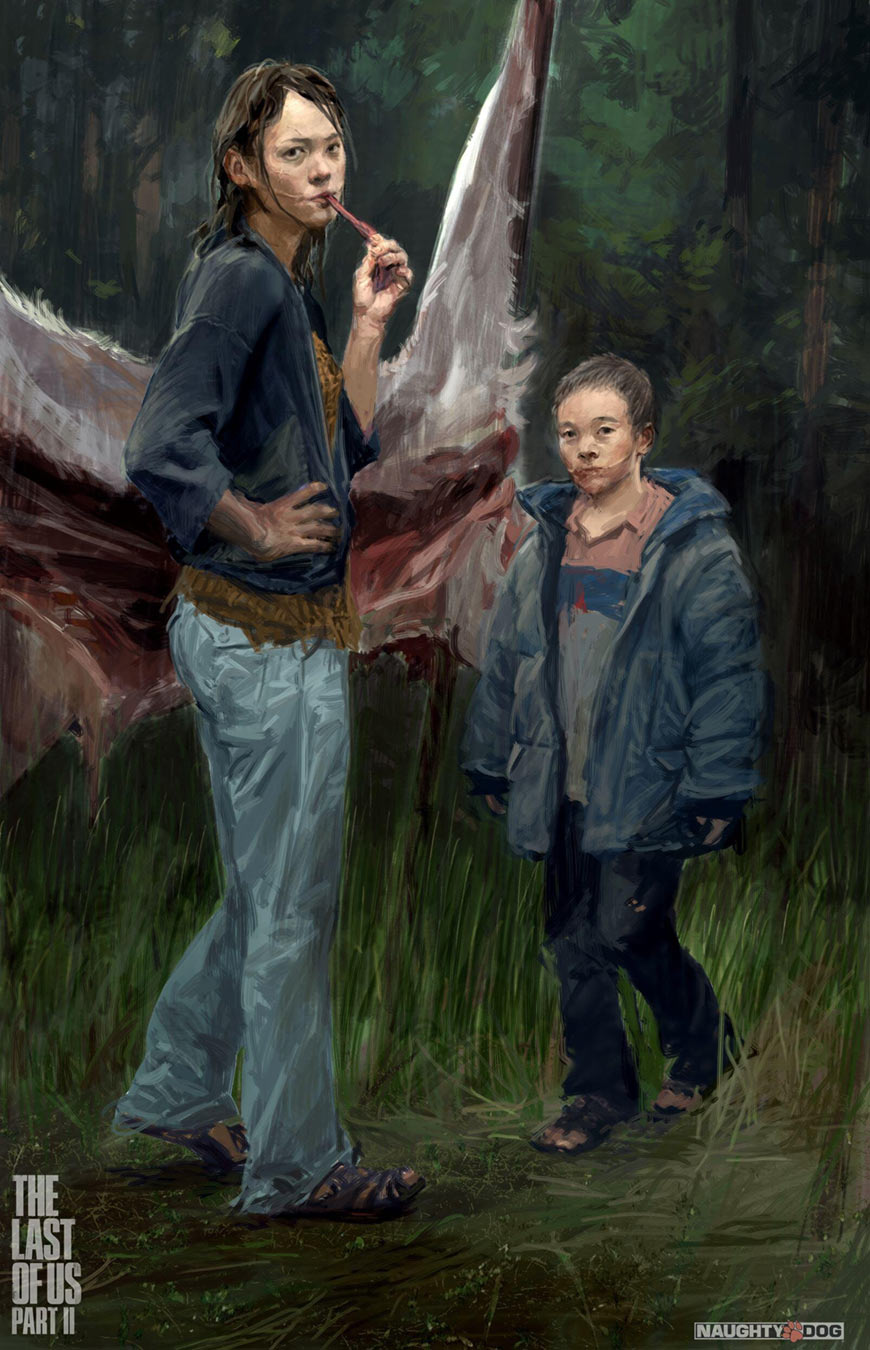 Yara and Lev Art from The Last of Us Part II
