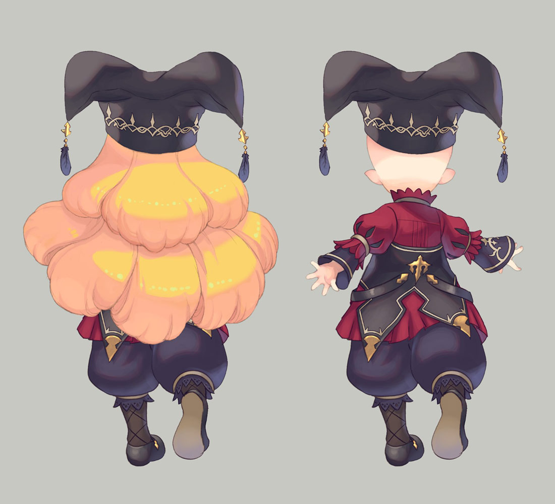 Charlotte Chaosbringer Class Backside Art from Trials of Mana (Remake)