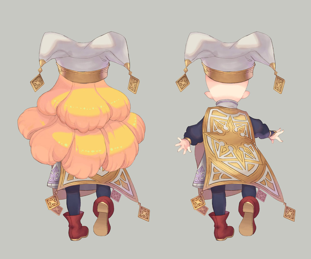 Charlotte High Cleric Class Backside Art from Trials of Mana (Remake)