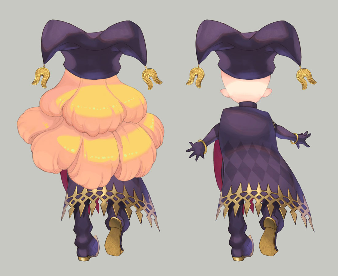 Charlotte Warlock Class Backside Art from Trials of Mana (Remake)