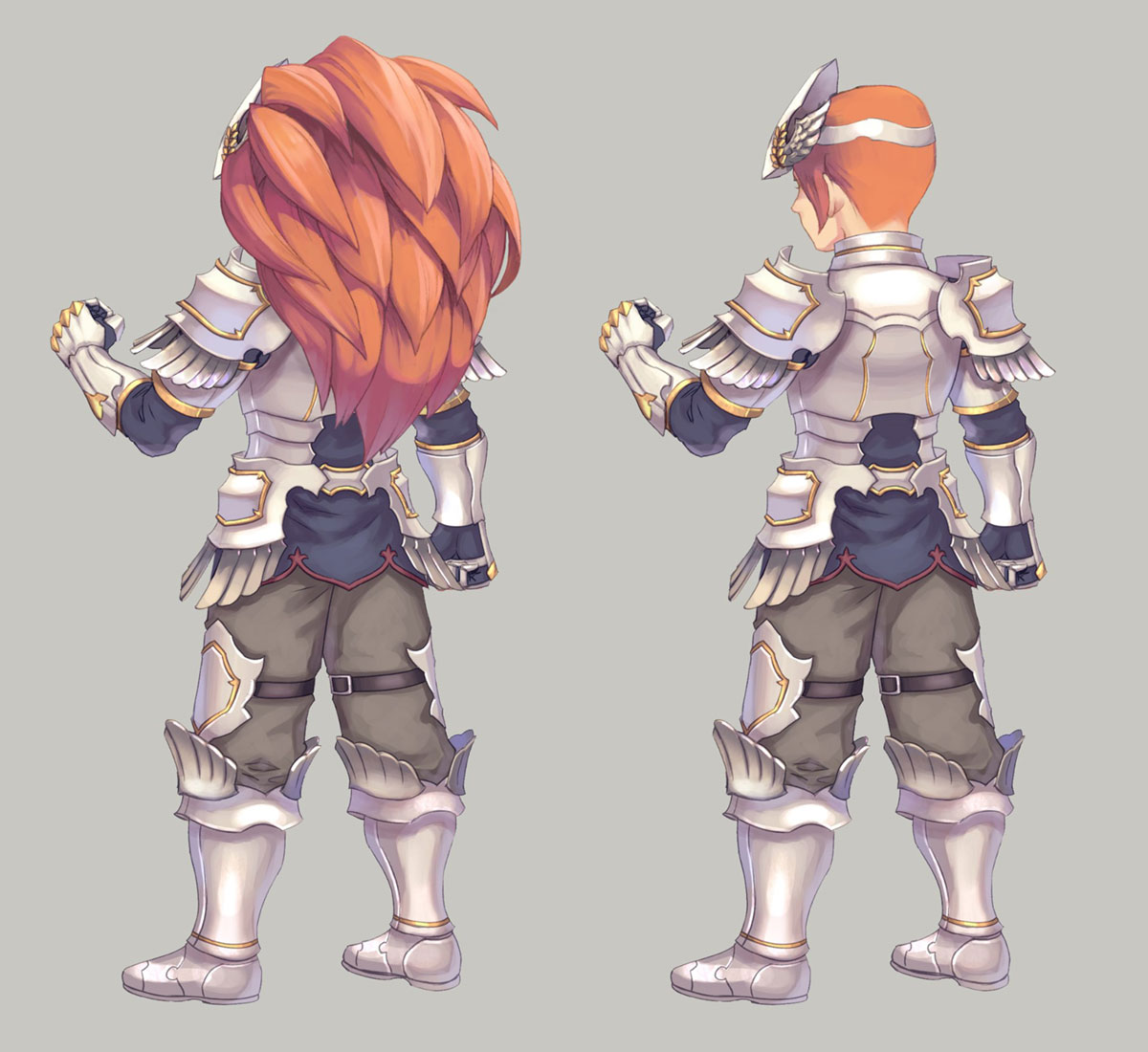 Duran Divine Hero Class Backside Art from Trials of Mana (Remake)