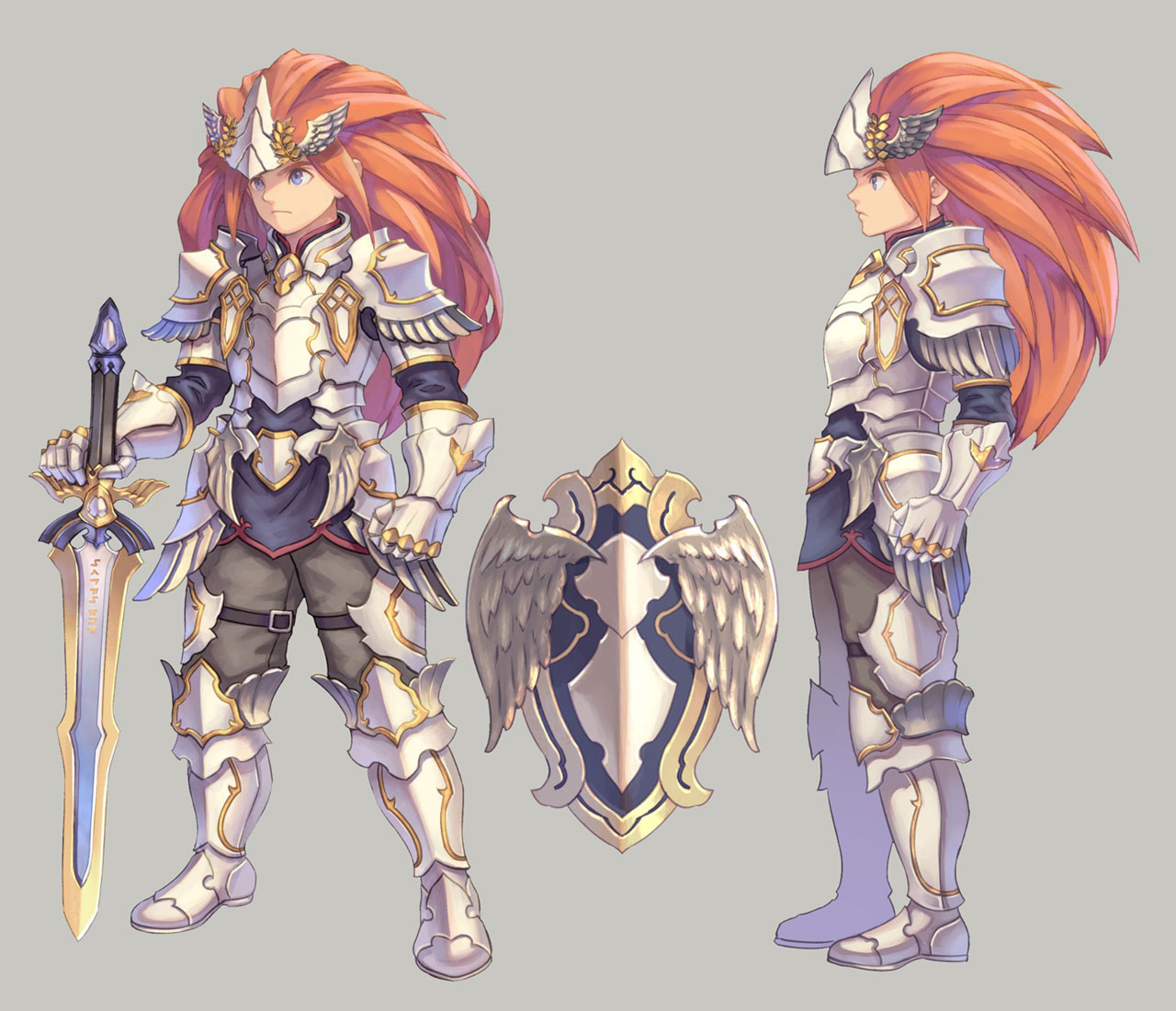 Duran Divine Hero Class Art from Trials of Mana (Remake)