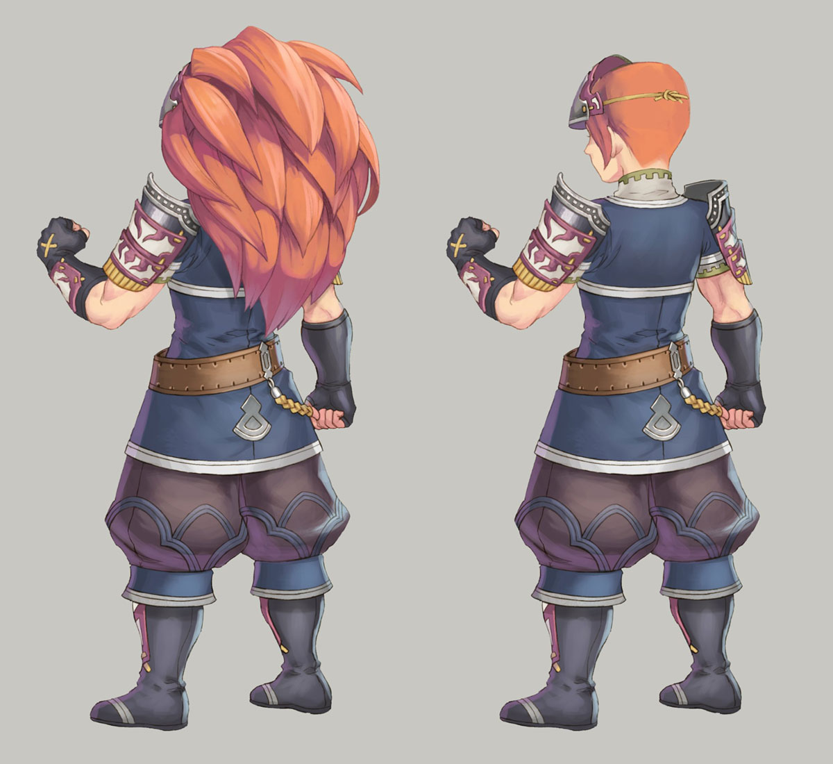 Duran Edelfrei Class Backside Art from Trials of Mana (Remake)