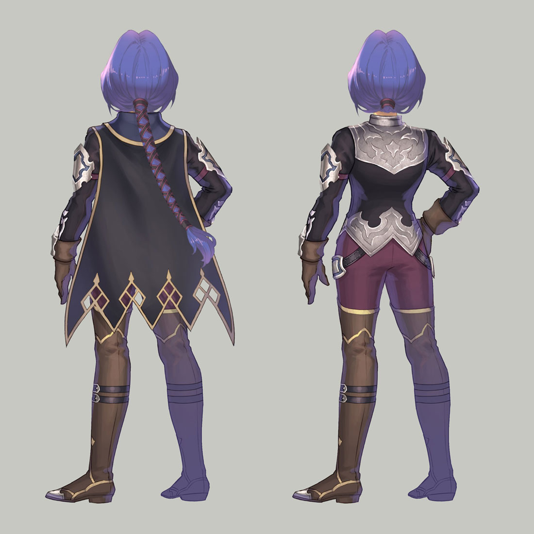 Hawkeye Vigilante Class Backside Art from Trials of Mana (Remake)