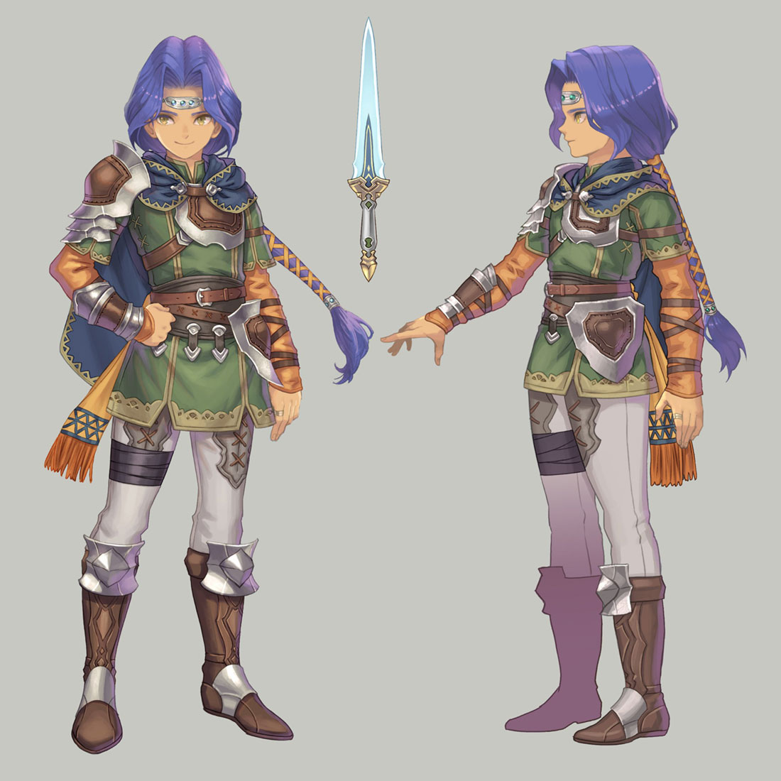 Hawkeye Wardenkeep Class Art from Trials of Mana (Remake)
