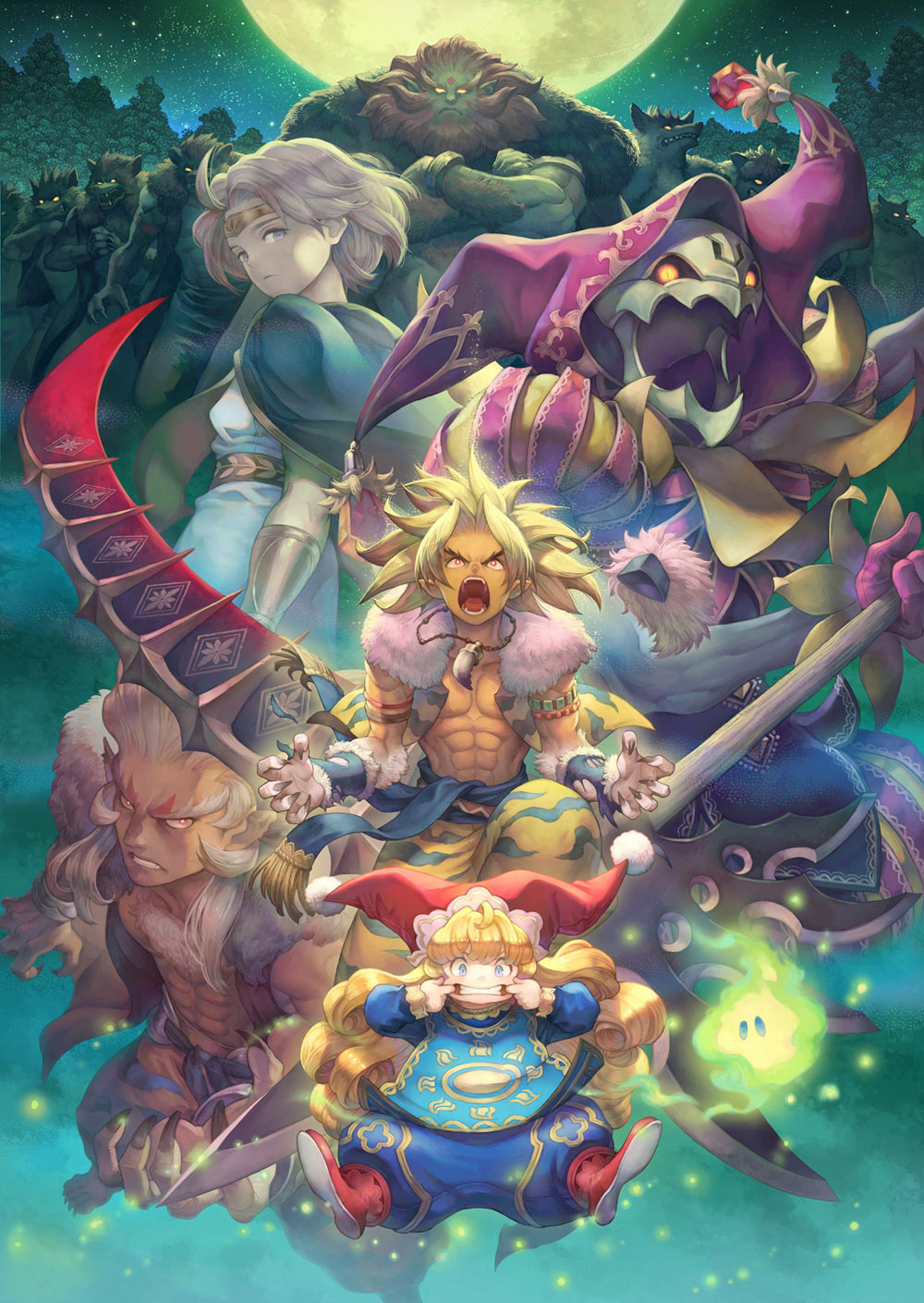 Kevin and Charlotte Story Art from Trials of Mana (Remake)