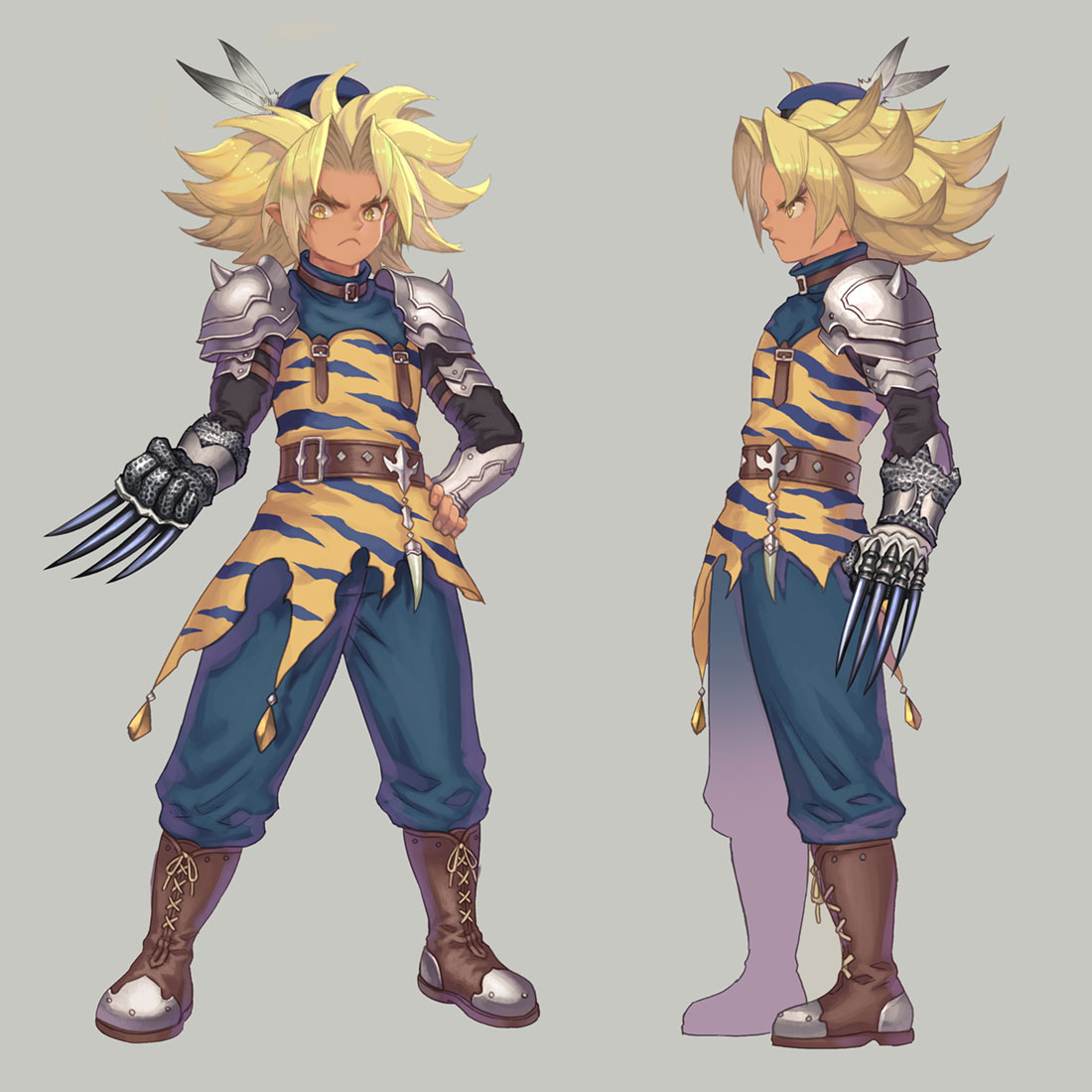 Kevin Fatal Fist Class Art from Trials of Mana (Remake)