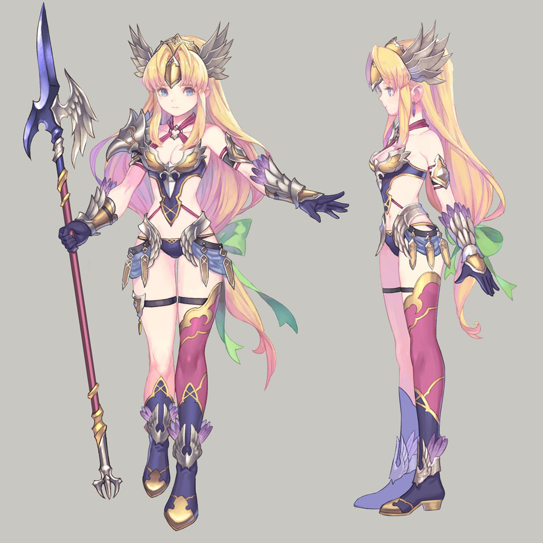 Riesz Brynhildr Class Art from Trials of Mana (Remake)