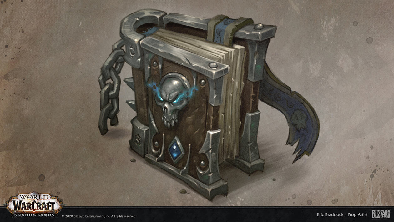 Book of the Damned Art from World of Warcraft: Shadowlands