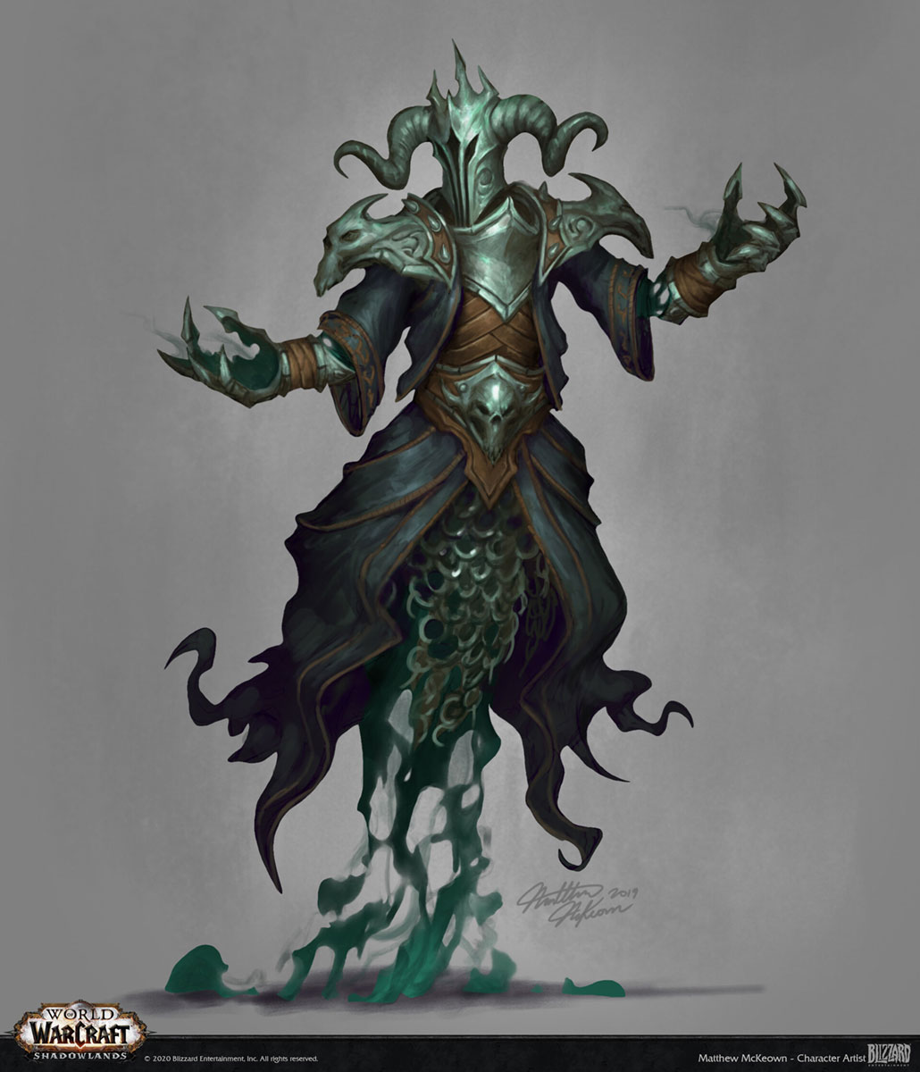 Maw Guard Caster Art from World of Warcraft: Shadowlands
