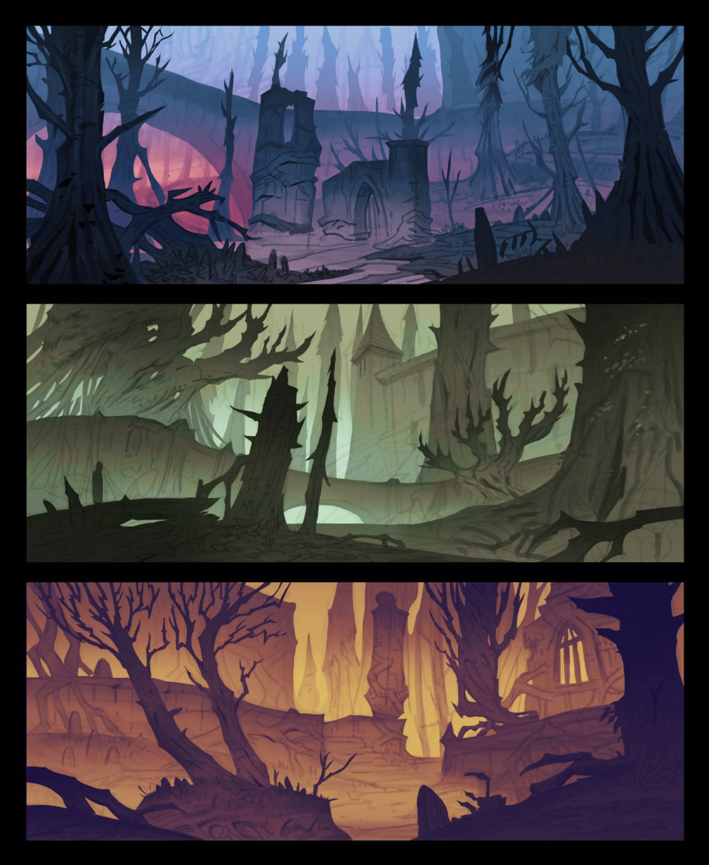 Revendreth Concepts from World of Warcraft: Shadowlands