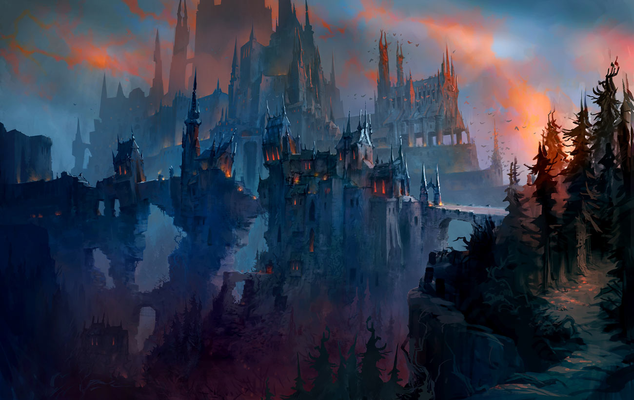 Revendreth Landscape Art from World of Warcraft: Shadowlands