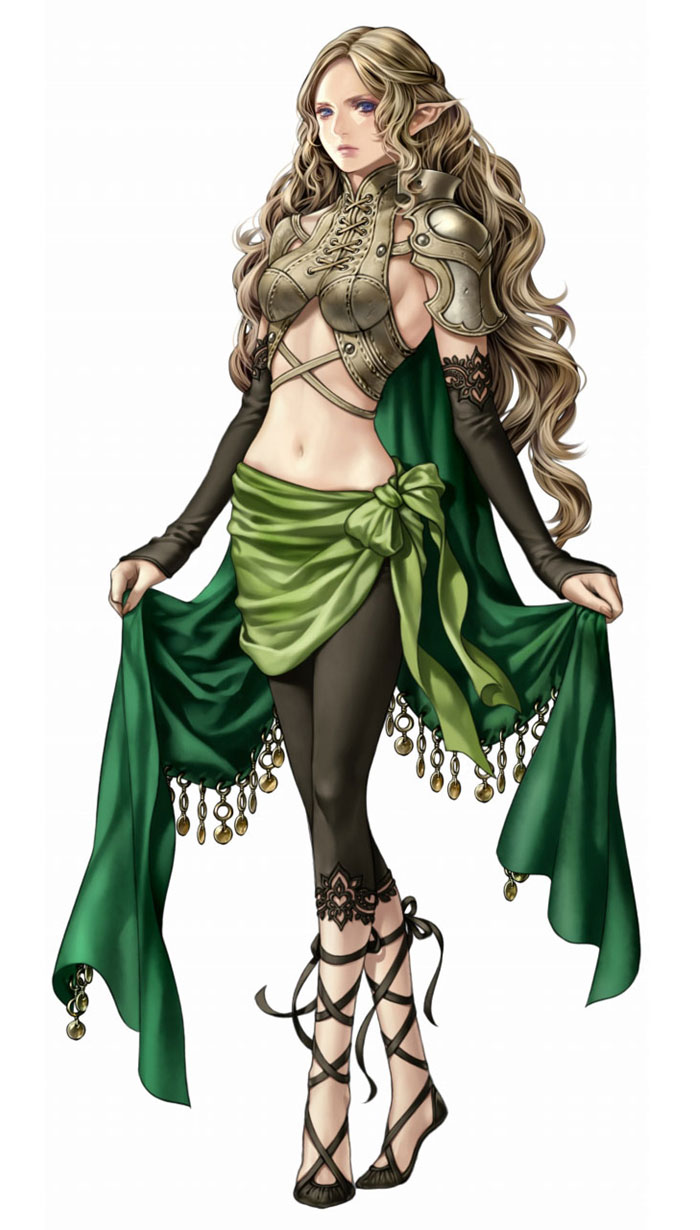 Female Elf Artwork from Wizardry: Town of Imprisoned Spirits