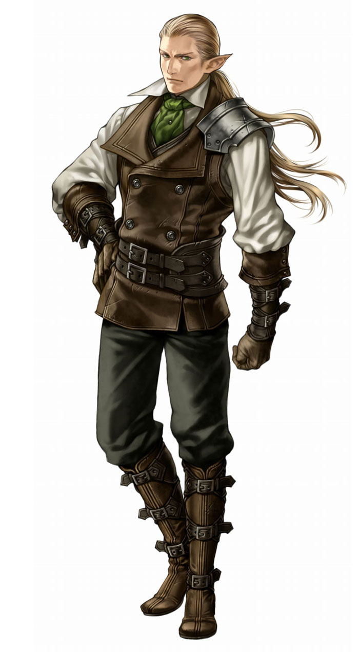 Male Elf Artwork from Wizardry: Town of Imprisoned Spirits