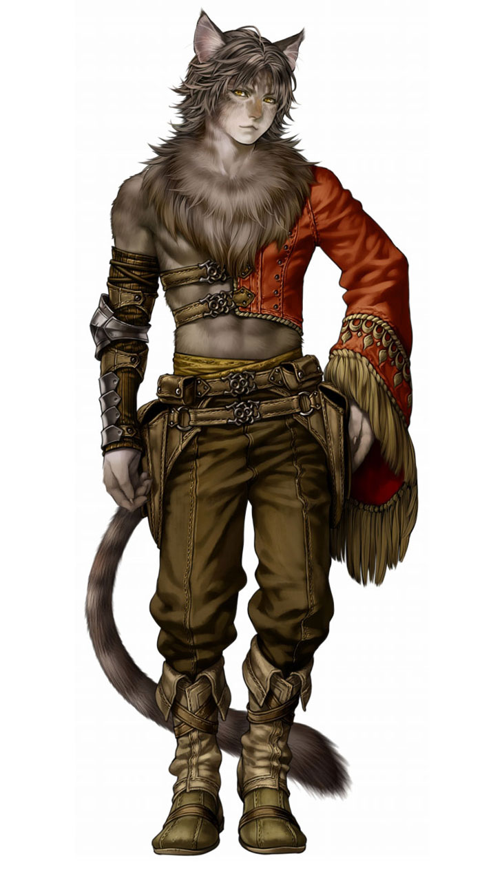 Male Felpurr Artwork from Wizardry: Town of Imprisoned Spirits