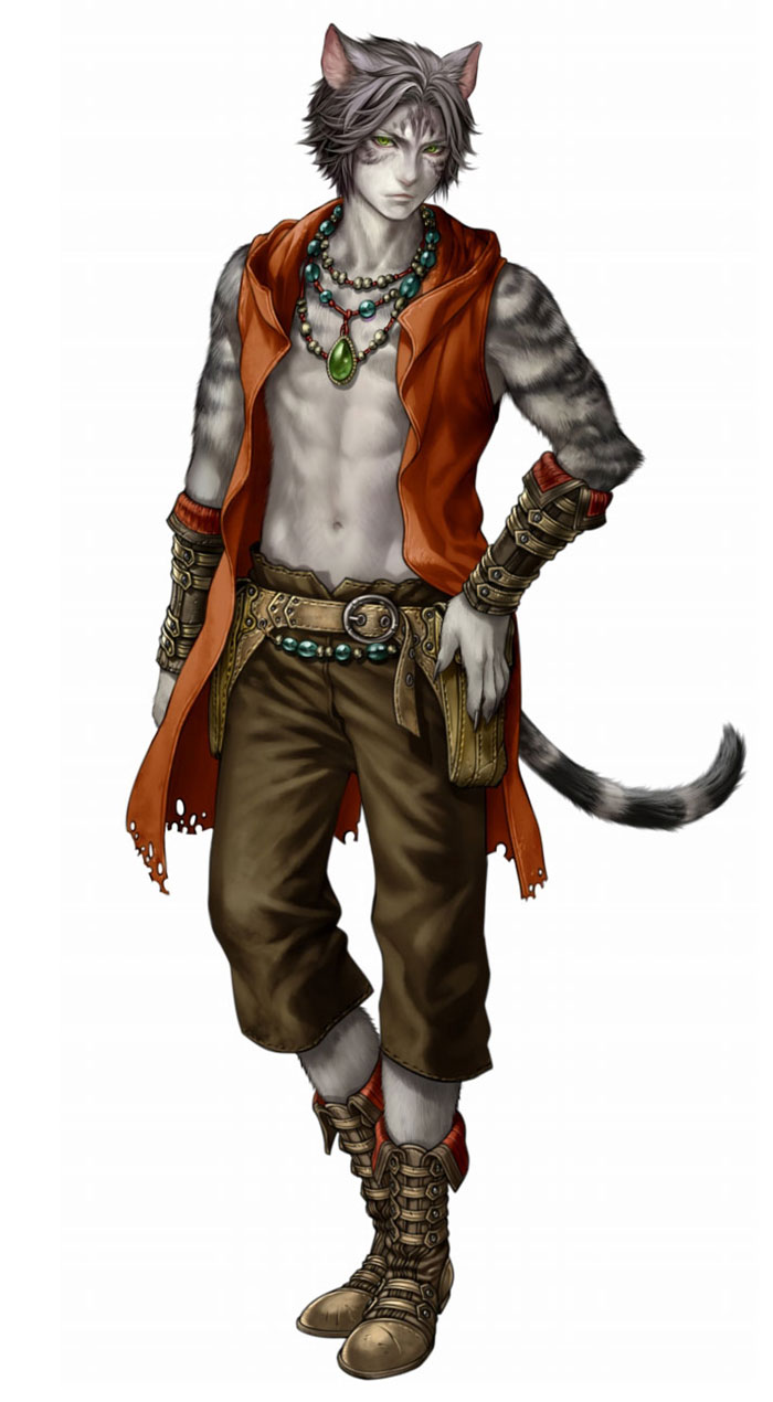 Male Felpurr Artwork from Wizardry: Town of Imprisoned Spirits