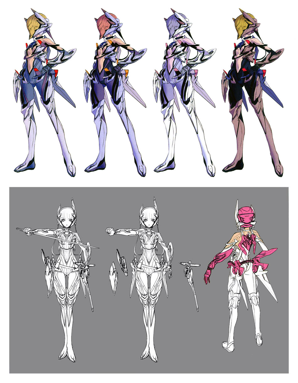 Elma Pilot Suit Colors Art from Xenoblade Chronicles X