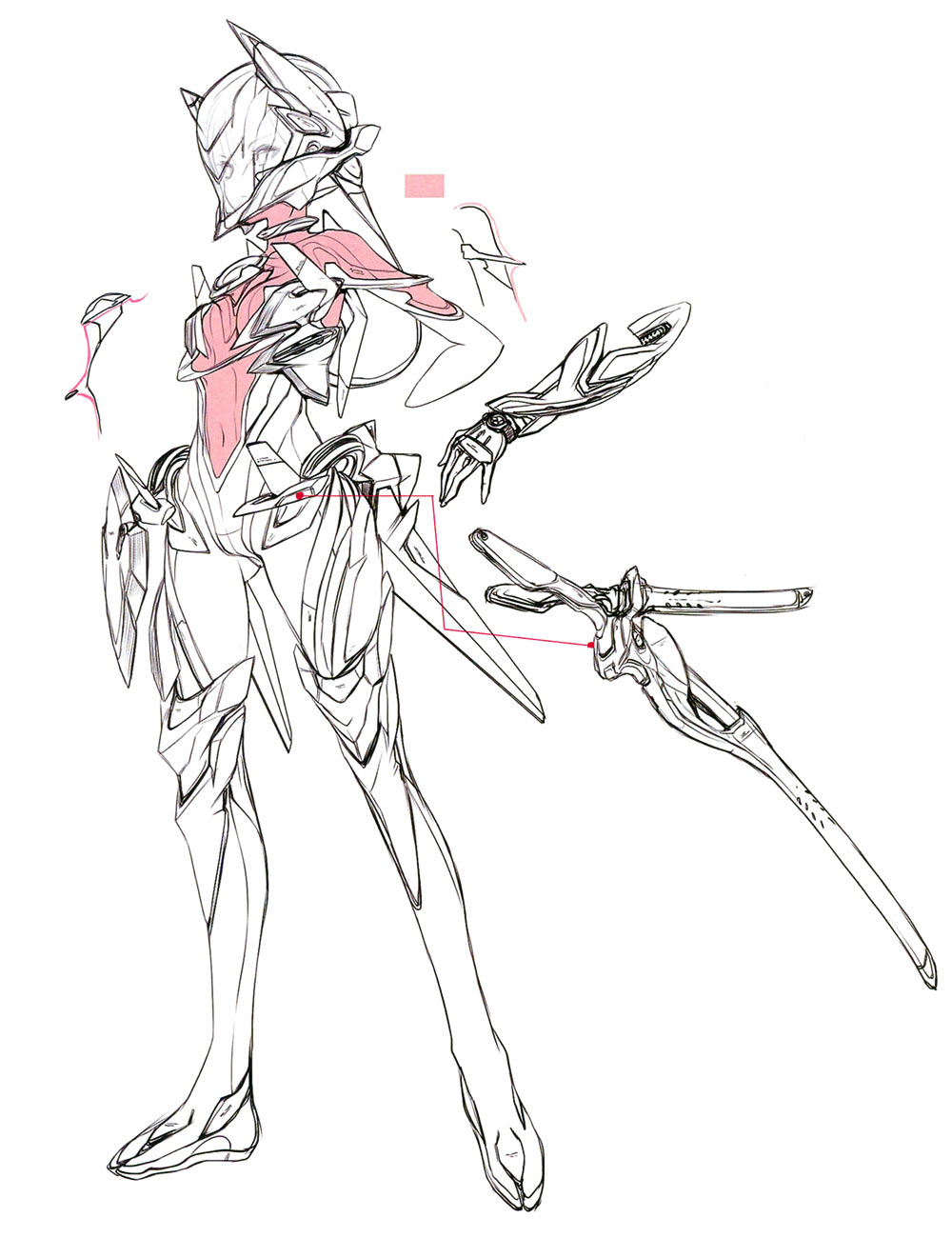 Elma Pilot Suit Concept Art from Xenoblade Chronicles X