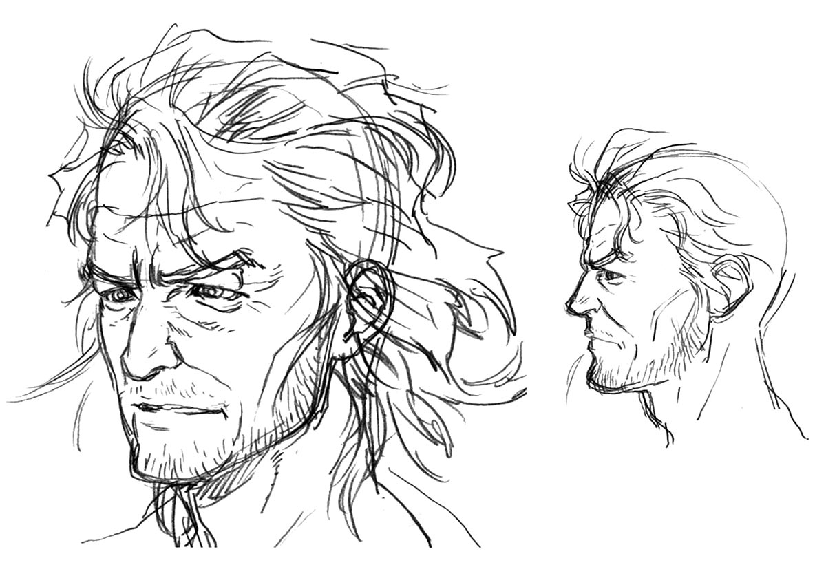 Father Sketches Art from Xenoblade Chronicles X