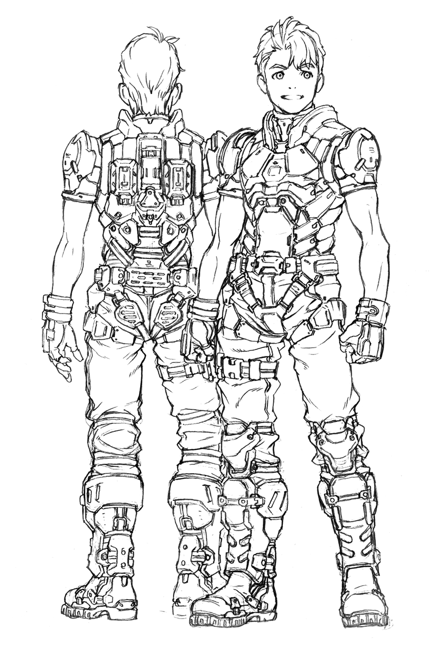 Gwin Evans Art from Xenoblade Chronicles X