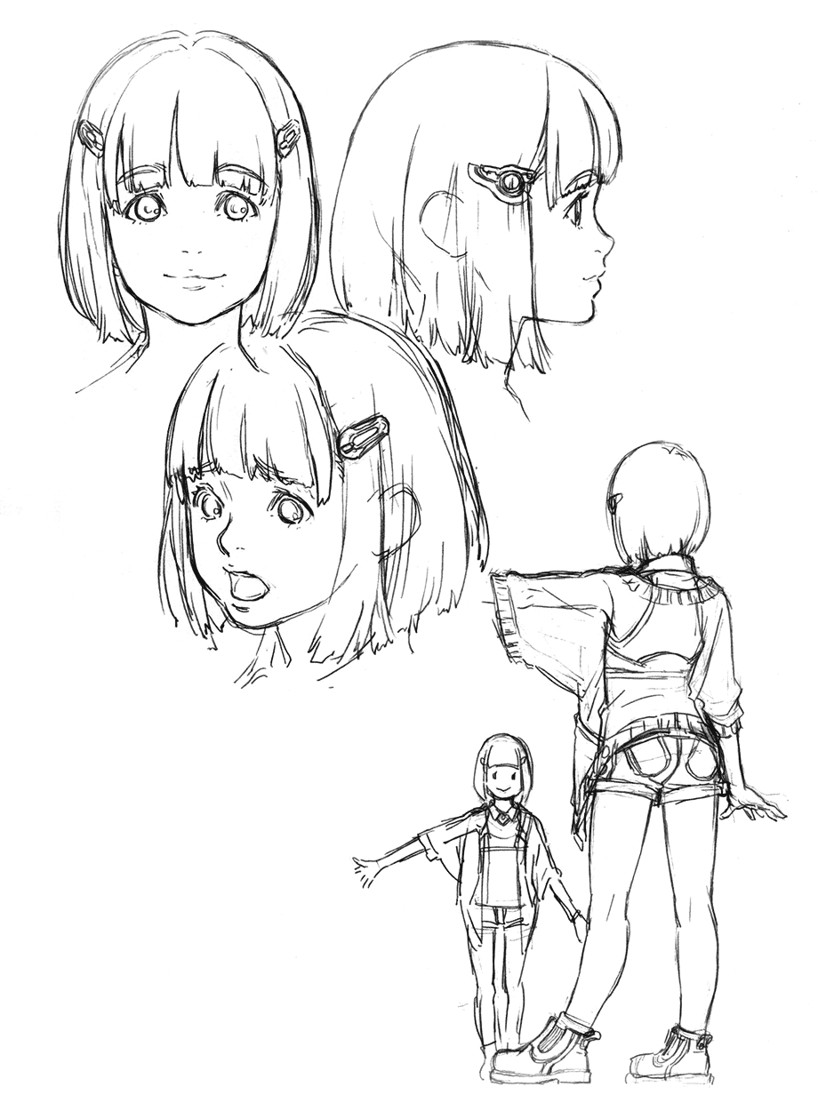 Lin Sketches from Xenoblade Chronicles X