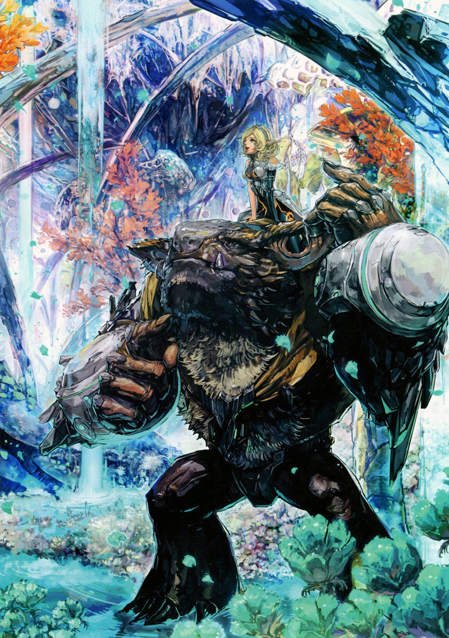 Rock and Celica Art from Xenoblade Chronicles X