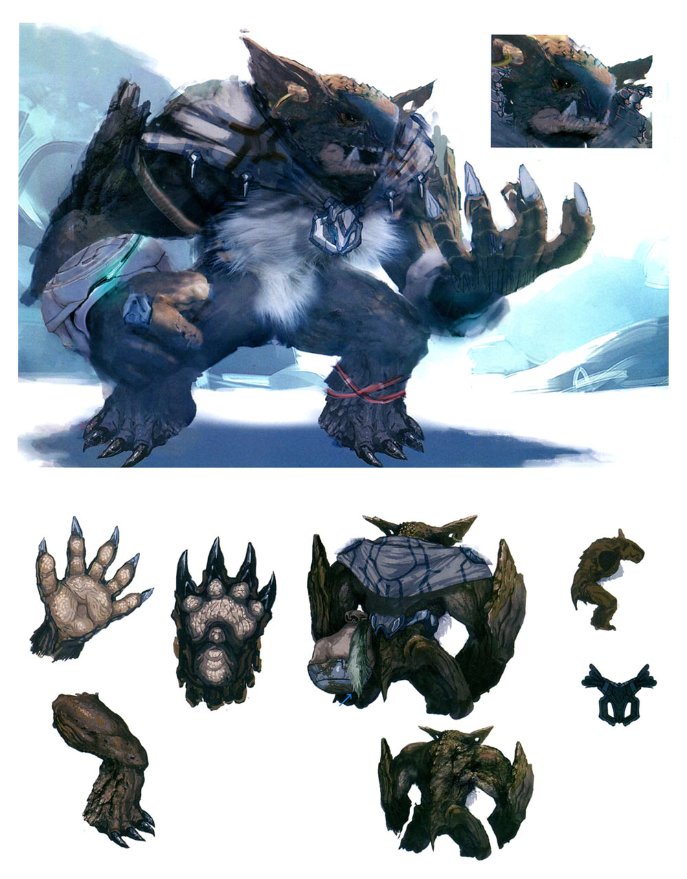 Rock Concept Art from Xenoblade Chronicles X