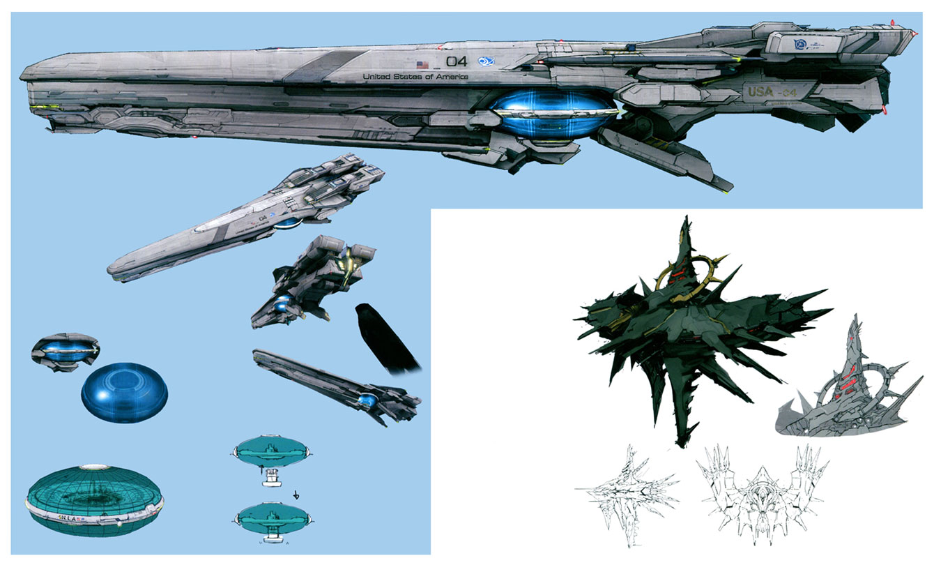 White Whale Space Ship Art from Xenoblade Chronicles X