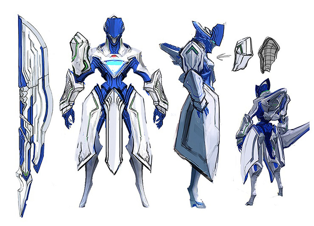 Axe Legion Concept Art from Astral Chain