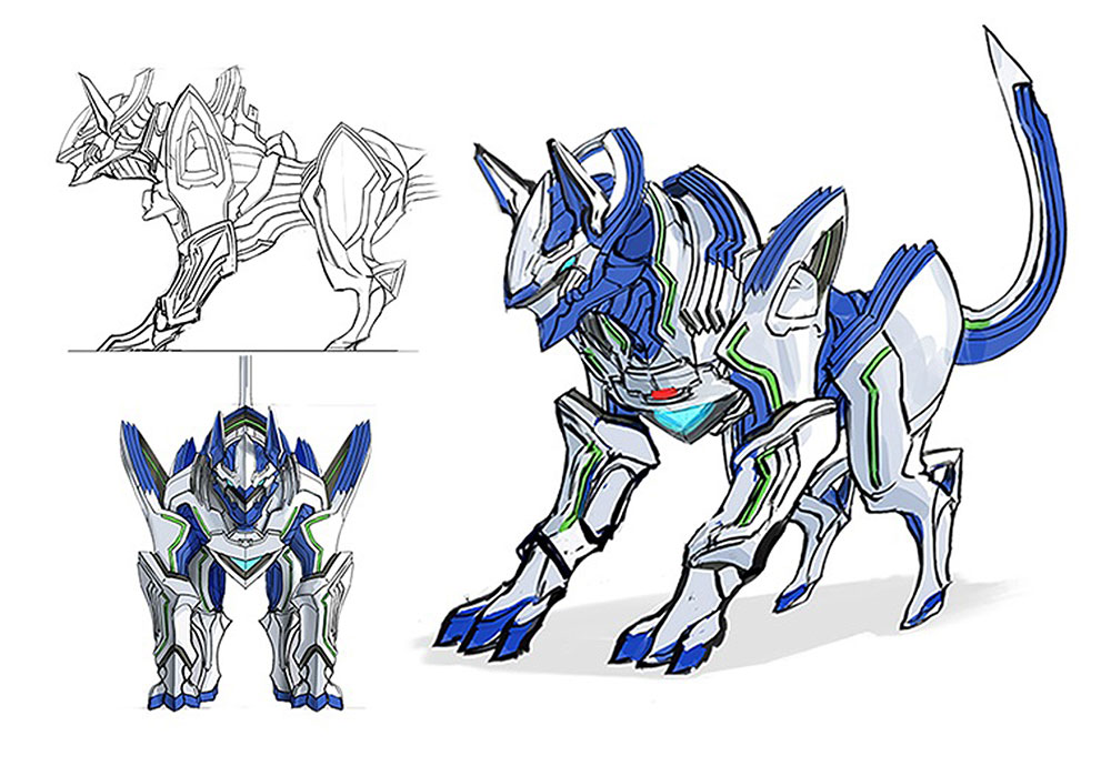 Beast Legion Concept Art from Astral Chain