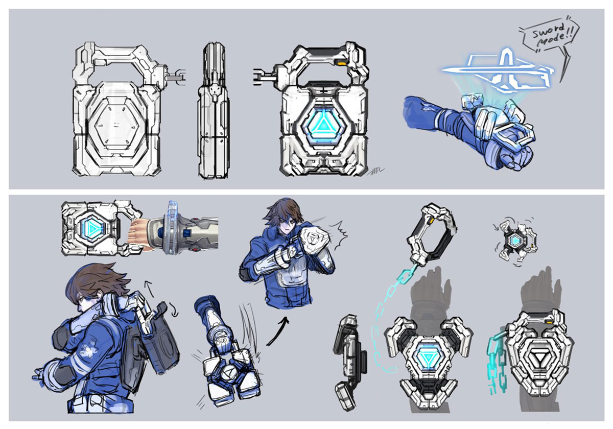 Chain Concept Art from Astral Chain
