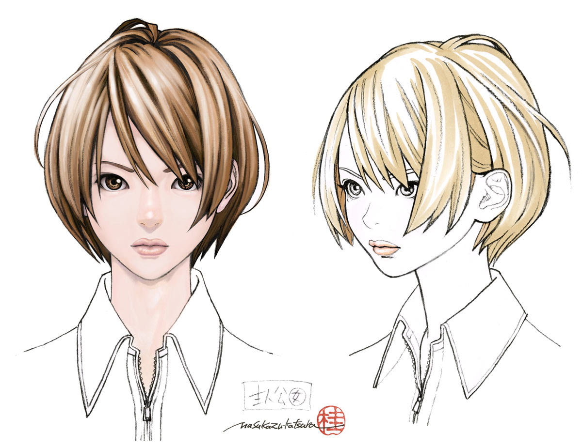 Female Akira Face Concept Art from Astral Chain