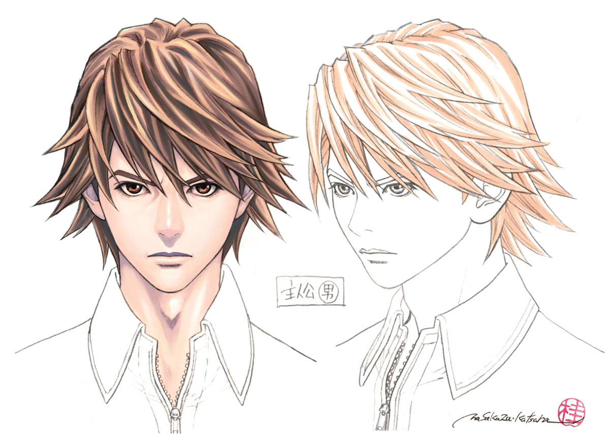 Male Akira Face Concept Art from Astral Chain