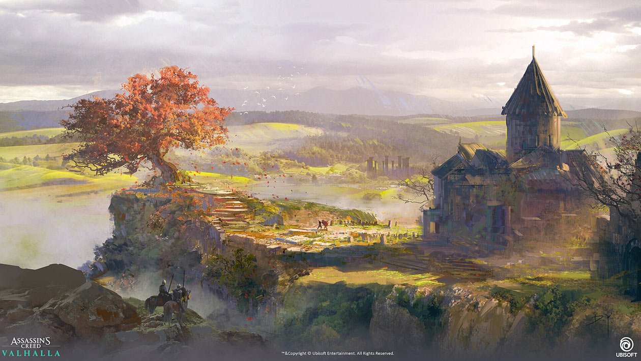 Ancaster Monastery Art from Assassin's Creed Valhalla