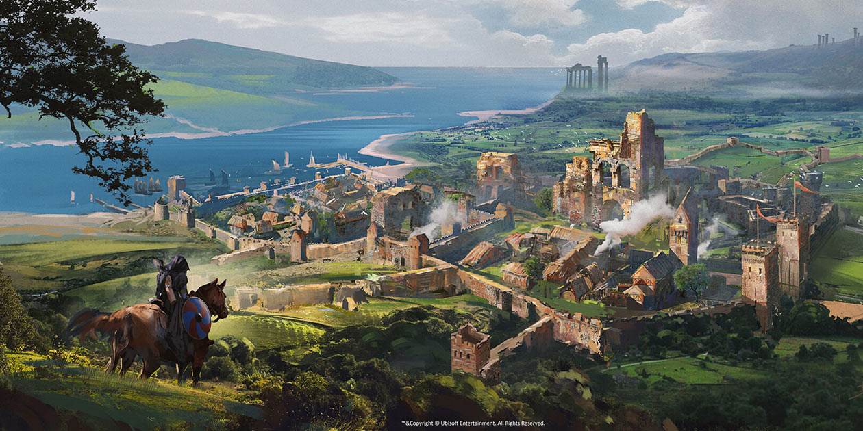 Arrival at Lincoln Art from Assassin's Creed Valhalla