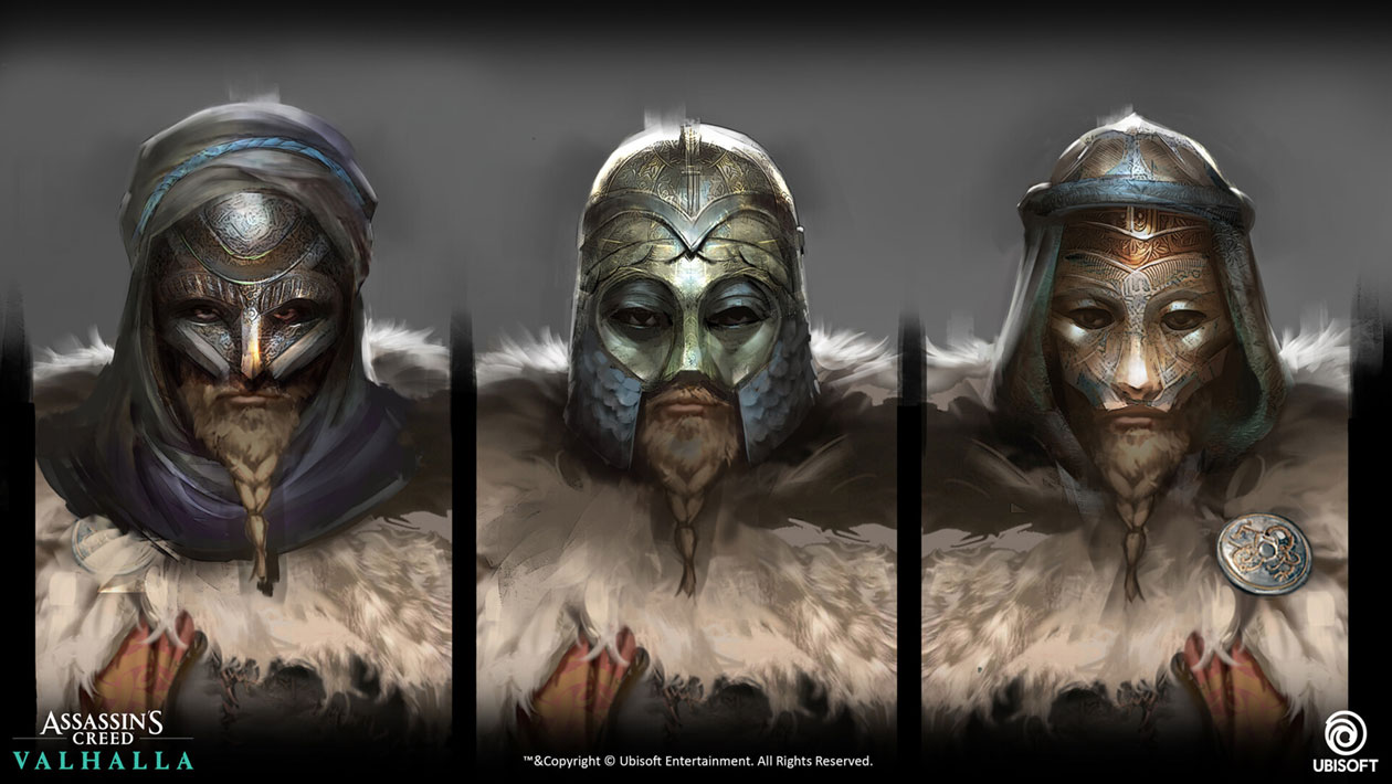 Assassin Heads Art from Assassin's Creed Valhalla