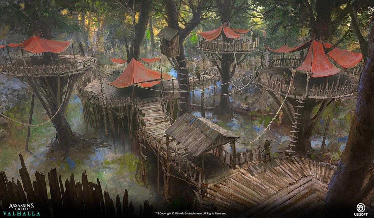 Bandit Camp Art from Assassin's Creed Valhalla