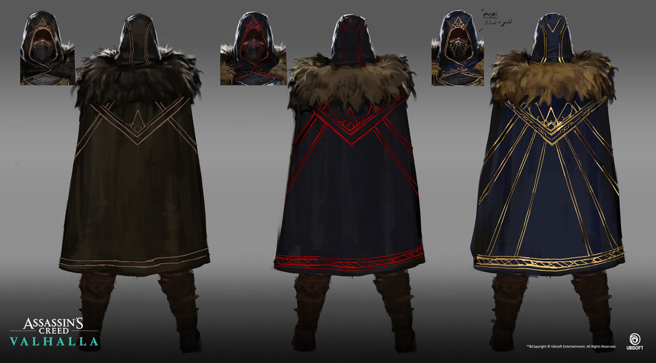 Eivor Assassin Outfit Backside Art from Assassin's Creed Valhalla