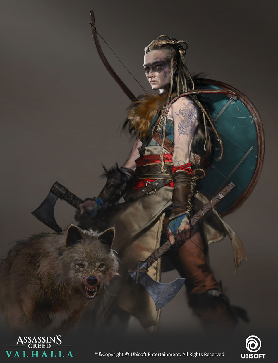Female Eivor Early Concept Art from Assassin's Creed Valhalla