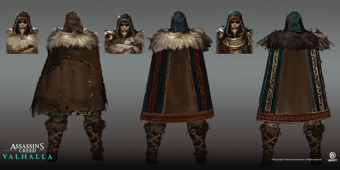 Eivor Hunter Outfit Backside Art from Assassin's Creed Valhalla